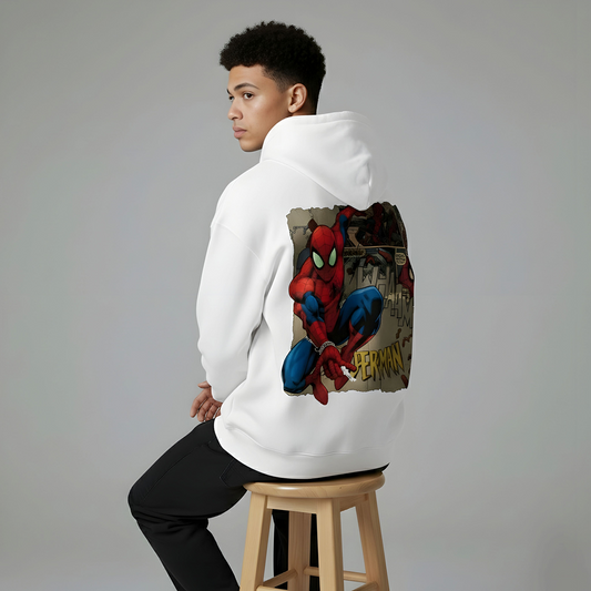 Spidey Originals White Regular Hoodie