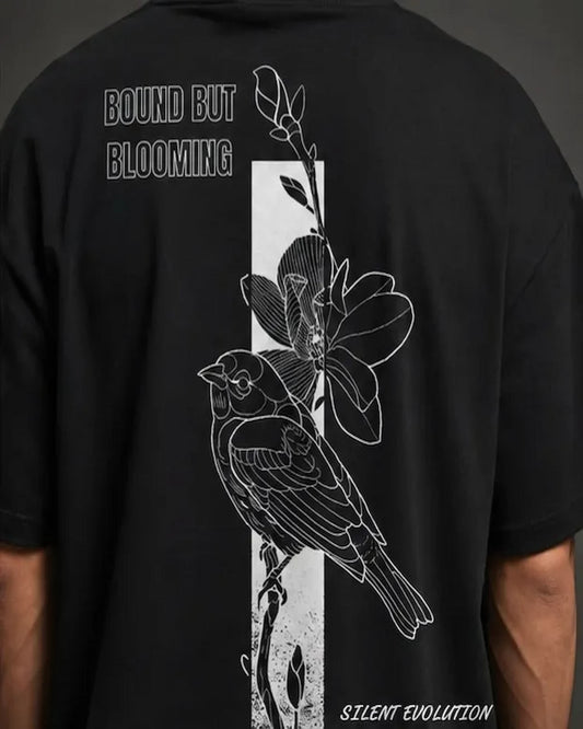 Bound But Blooming Unisex Oversized T-Shirt