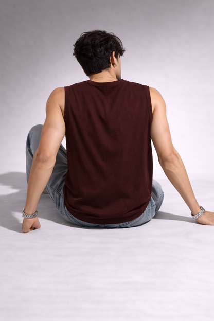 Push Harder Than Yesterday Men's Sleeveless Gym Vest (180 GSM)