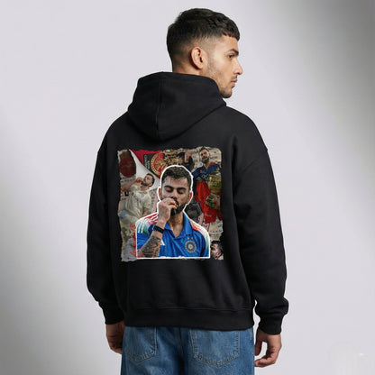Virat Kohli Hoodie 370 GSM - Black Premium Limited Edition