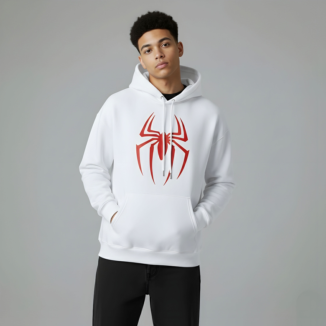 Spidey Originals White Regular Hoodie