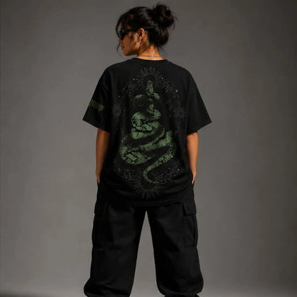 Venom Serpent tshirt design back look female