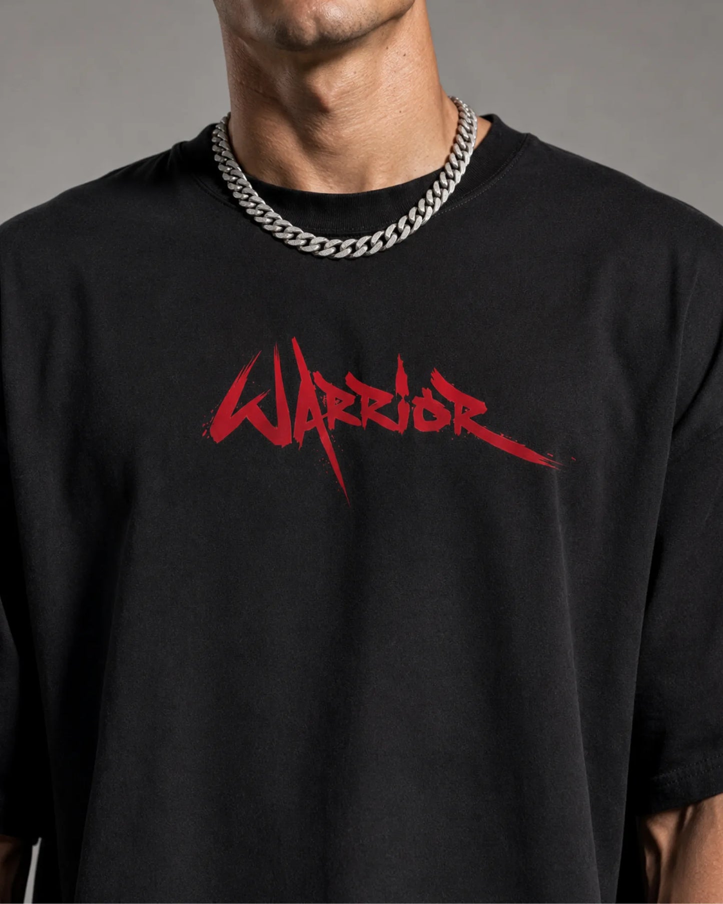 Black Japanese Bushido Samurai Dragon Streetwear Men’s Oversized T-Shirt (260 GSM)