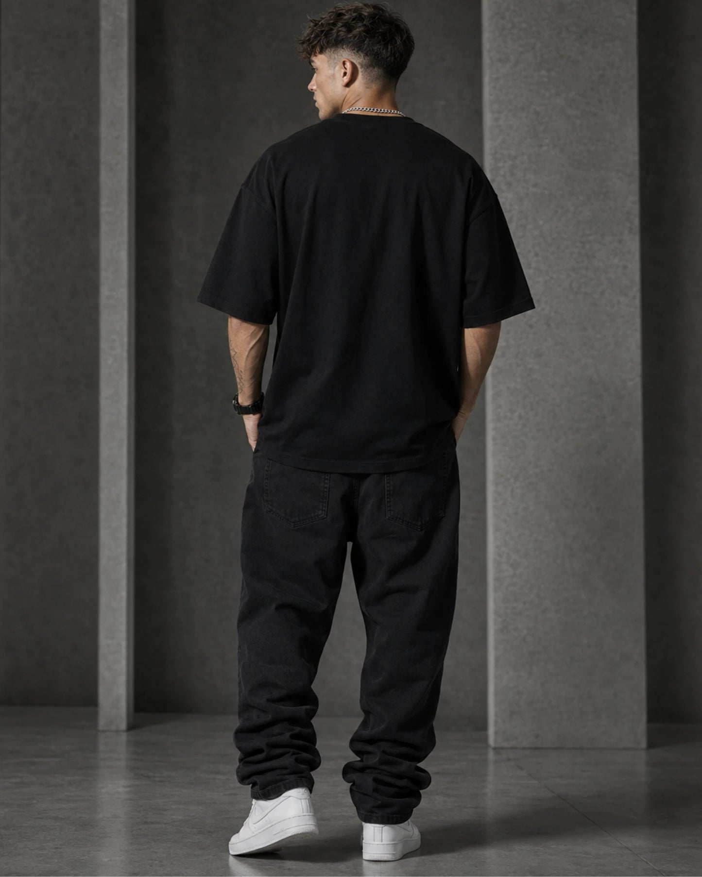 Black Son Goku Anime Graphic Men’s Oversized T-Shirt (260 GSM)