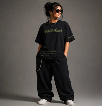 Cycle of Growth Streetwear Unisex Oversized T-Shirt
