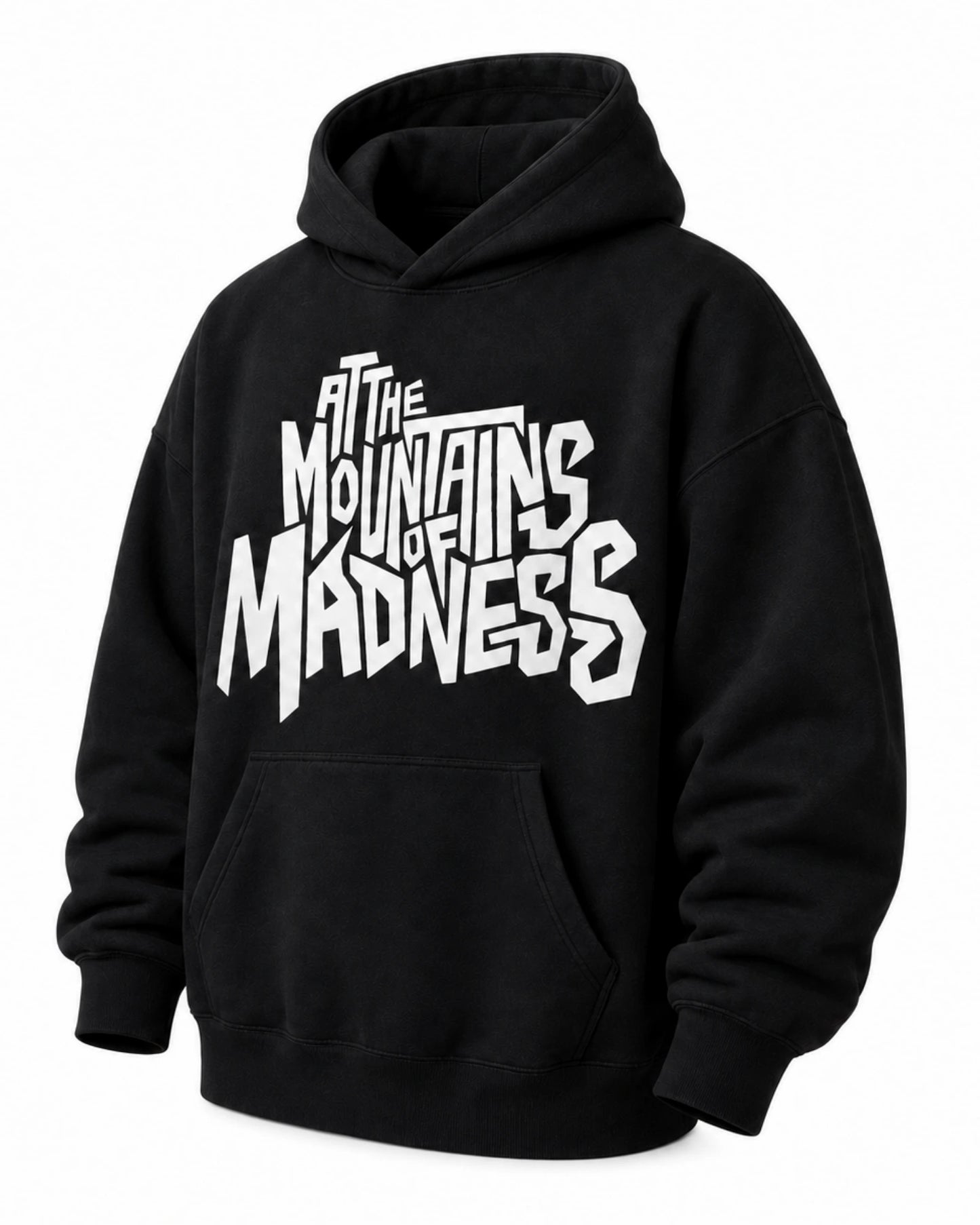 Black Mountains of Madness Graphic Streetwear Men’s Hoodie (360 GSM)