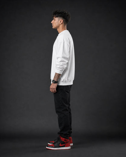 White Spider Mask Graphic Streetwear Men’s Sweatshirt (350 GSM)