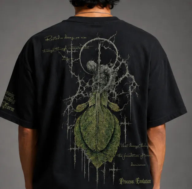 Cycle of Growth Streetwear Unisex Oversized T-Shirt