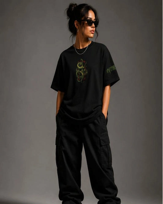 Venom Serpent Streetwear Oversized Unisex T-Shirt