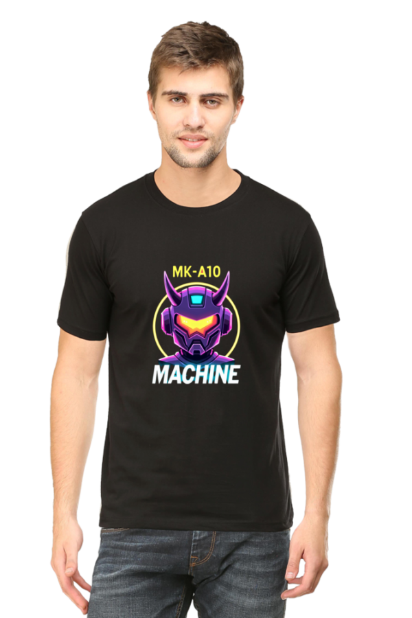 MK A10 Cyberpunk Black Men's Half Sleeve T-Shirt - Image 2